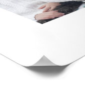 Paars 5 Monogram fotocollage Instagram Poster (Hoek)