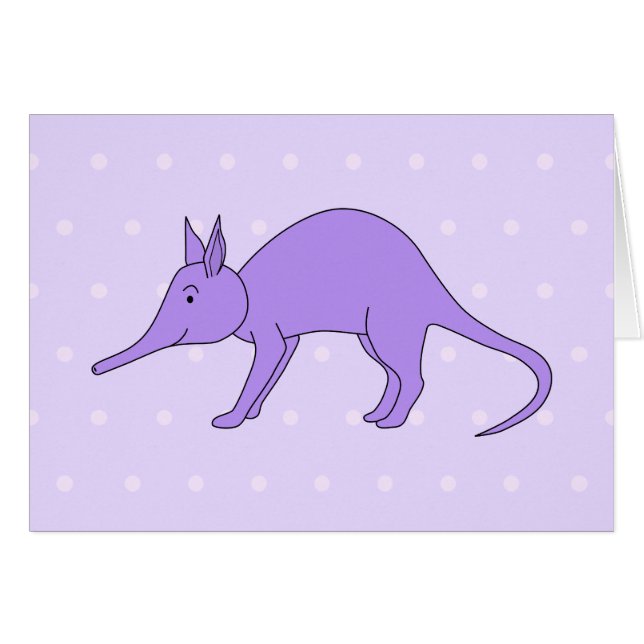 Paars Aardvarken (Voorkant Horizontaal)