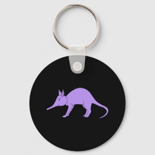 Paars Aardvarken Sleutelhanger