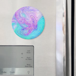 Paars Abstract Aqua Magneet