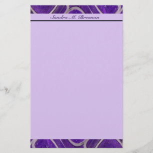 paars abstract briefpapier