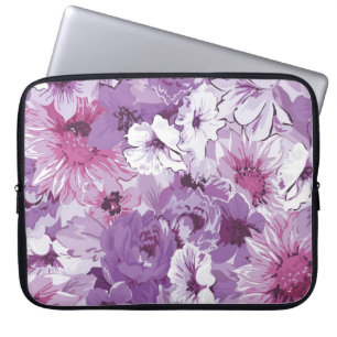 Paars Abstract elegant ontwerp Laptop Sleeve