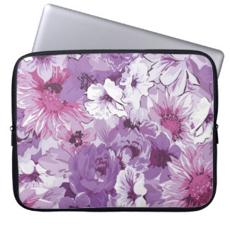 Paars Abstract elegant ontwerp Laptop Sleeve