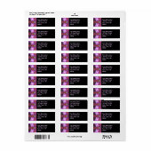 paars abstract etiket (Full Sheet)