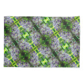 Paars Abstract fluitpatroon Wisteria Flower Kussensloop (Achterkant)