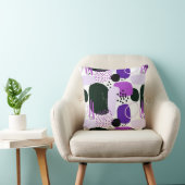 Paars abstract kussen (Stoel)