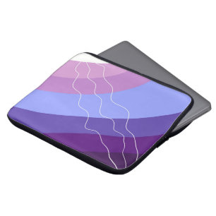 Paars abstract laptop sleeve