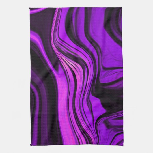 Paars abstract ontwerp theedoek (Verticaal)