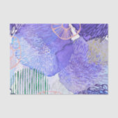 Paars abstract ontwerp tissuepapier (Voorkant)