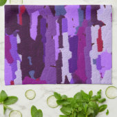 Paars Abstract Theedoek (Gevouwen)