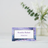 PAARS ABSTRACT WITTE VISITEKAARTJE (Staand voorkant)