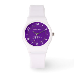 Paars Accent Color Decor Persoonlijk Horloge