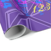 Paars Accent Union Jack Decor Cadeaupapier (Rol Hoek)