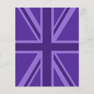 Paars Accent Union Jack Decor Flyer