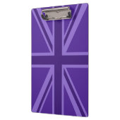 Paars Accent Union Jack Decor Klembord (Links)