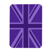 Paars Accent Union Jack Decor Magneet (Verticaal)
