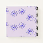 Paars afdrukpatroon notitieboek (Achterkant)