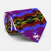 Paars Afrikaans-Amerikaanse designer Stropdas (Opgerold)