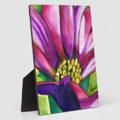 Paars-Afrikaanse Daisy waterverf Fotoplaat (Zijkant)