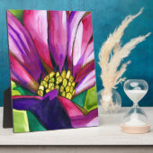 Paars-Afrikaanse Daisy waterverf Fotoplaat (Zijkant)