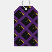 Paars Afstuderen Cadeaulabel (Achterkant)