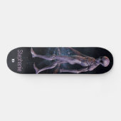 Paars Alien D-merkskateboard Skateboard (Horizontaal)