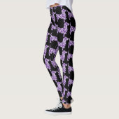 Paars Aloha Dachshund Leggings (Links)