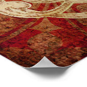 Paars Alpacas Amber Owl Art Poster (Hoek)