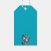 Paars aluminium cadeaulabel (Achterkant)