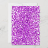 Paars/Amethyst Sparkle-look Afstuderen Invitation Kaart (Achterkant)