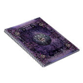 Paars Ancient Tome Medieval Magic Book Notitieboek (Rechterzijde)