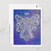 Paars Angel Briefkaart (Voorkant / Achterkant)