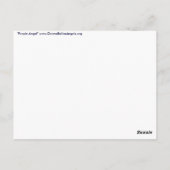 Paars Angel Briefkaart (Achterkant)