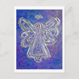 Paars Angel Briefkaart