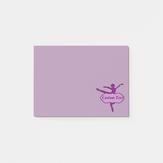 Paars Arabesque Ballet Post-it® Notes (Voorkant)