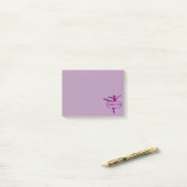 Paars Arabesque Ballet Post-it® Notes (Op bureau)