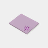 Paars Arabesque Ballet Post-it® Notes (Schuin)