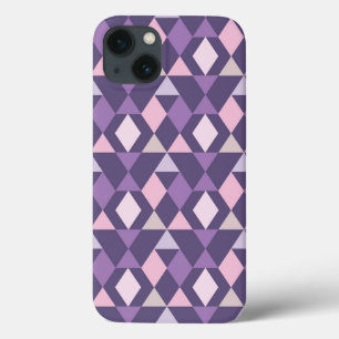 Paars Arabisch geometrisch patroon iPhone 13 Hoesje