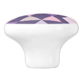 Paars Arabisch geometrisch patroon Keramische Knop (Zijkant)