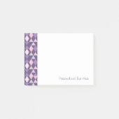 Paars Arabisch geometrisch patroon Post-it® Notes (Voorkant)