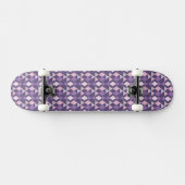 Paars Arabisch geometrisch patroon Skateboard (Horizontaal)
