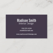 Paars Argyle Pattern Visitekaartje (Achterkant)