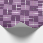 Paars Argyle Wrapping Paper Cadeaupapier (Hoek)