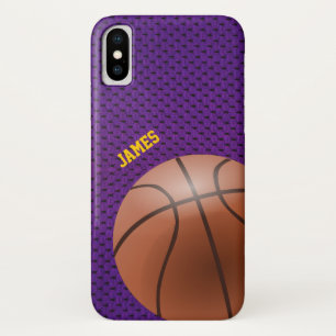Paars Basketball iPhone X Hoesje