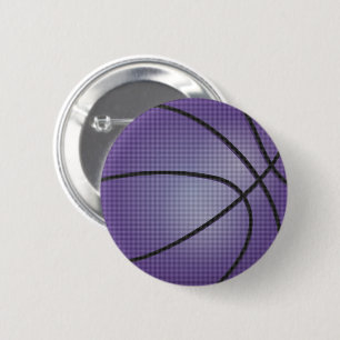 Paars Basketball Ronde Button 5,7 Cm