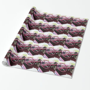 Paars Bel Air Chevy Cadeaupapier