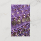 Paars Belly Dansend Visitekaartje (Achterkant)