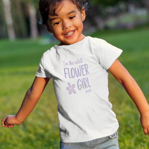 Paars ben ik de Cutest Bloemenmeisje ooit Kinder Shirts