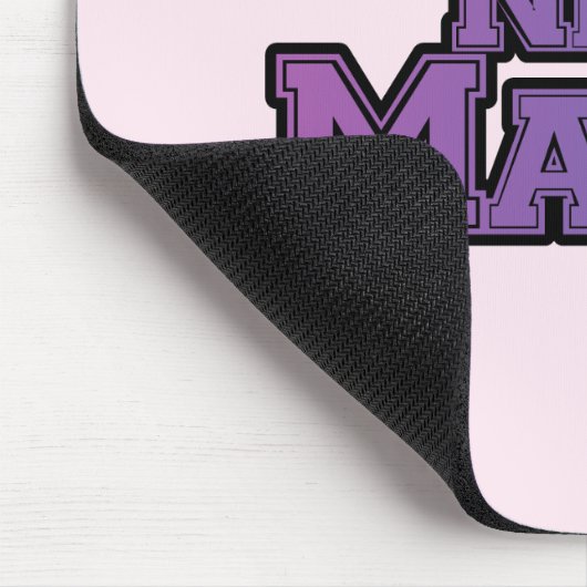 Paars ben ik een New Mama Tshirts en Gifts Muismat (Hoek)