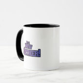 Paars ben ik een New Moeder Tshirts en Gifts Mok (Voorkant links)